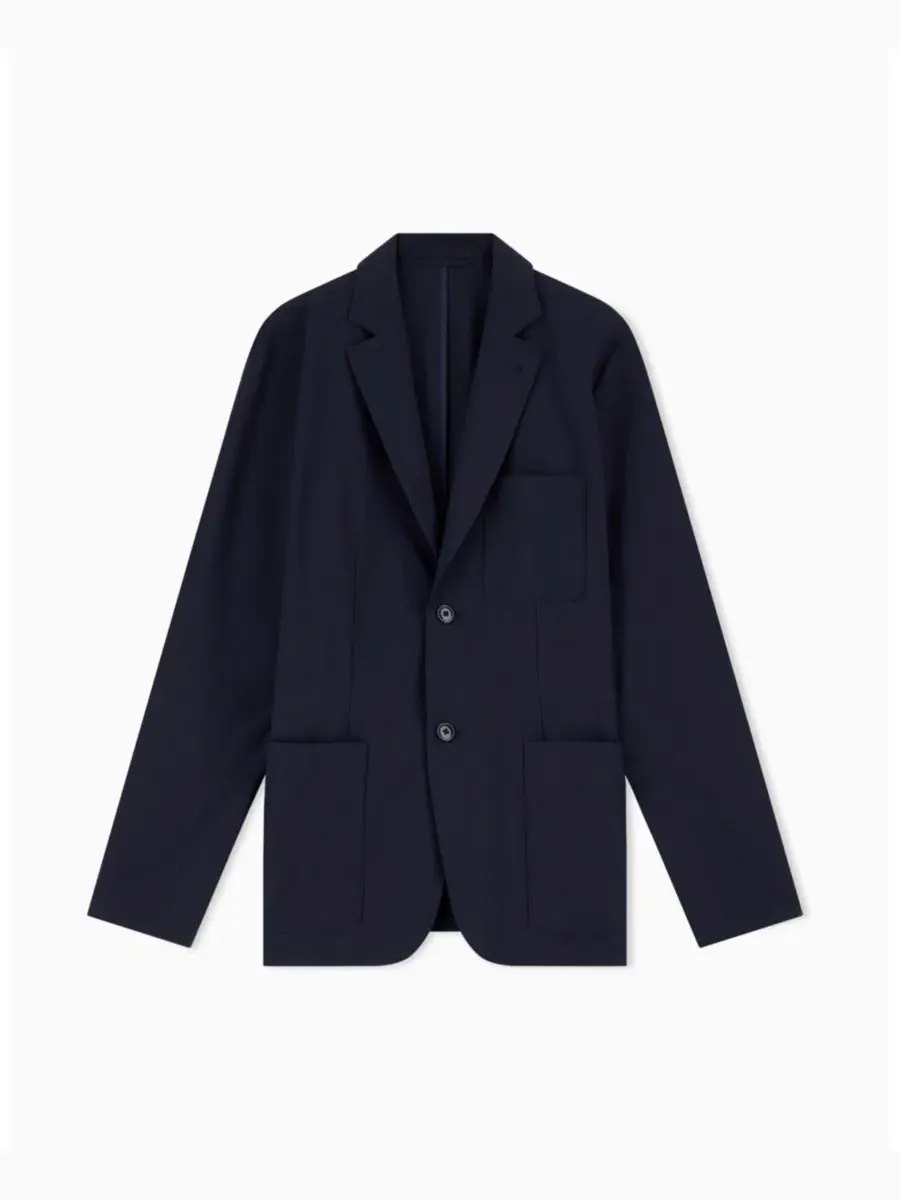 Мужской пиджак стандартного кроя A|X Armani Exchange — изображение 4 из 5, глубокий темно-синий