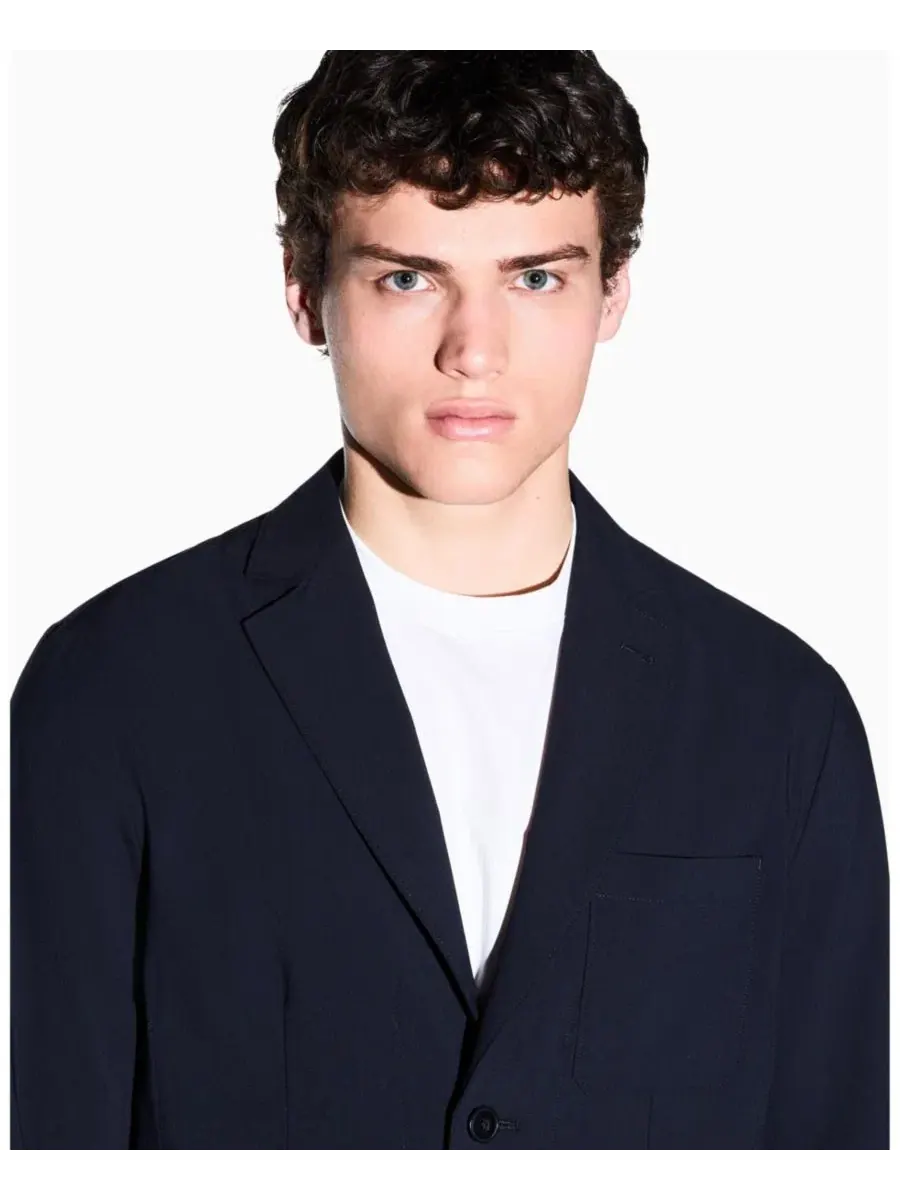 Мужской пиджак стандартного кроя A|X Armani Exchange — изображение 5 из 5, глубокий темно-синий