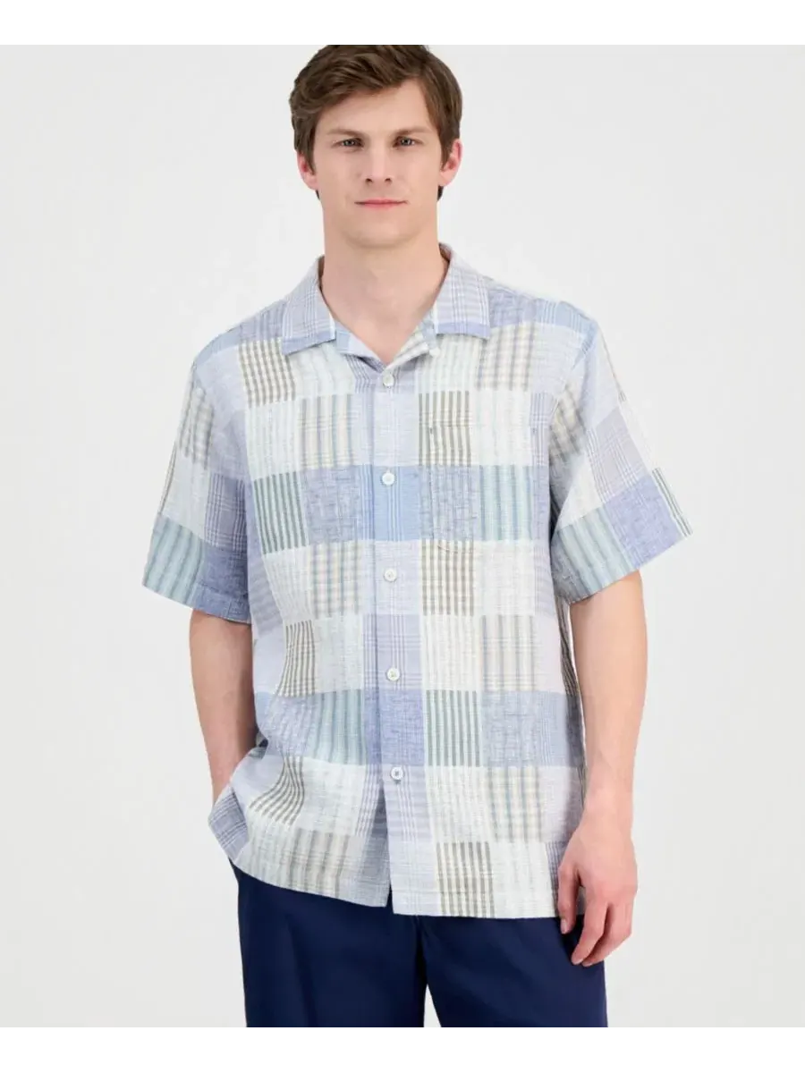Мужская рубашка из льняной смеси Patchwork Sands Tommy Bahama