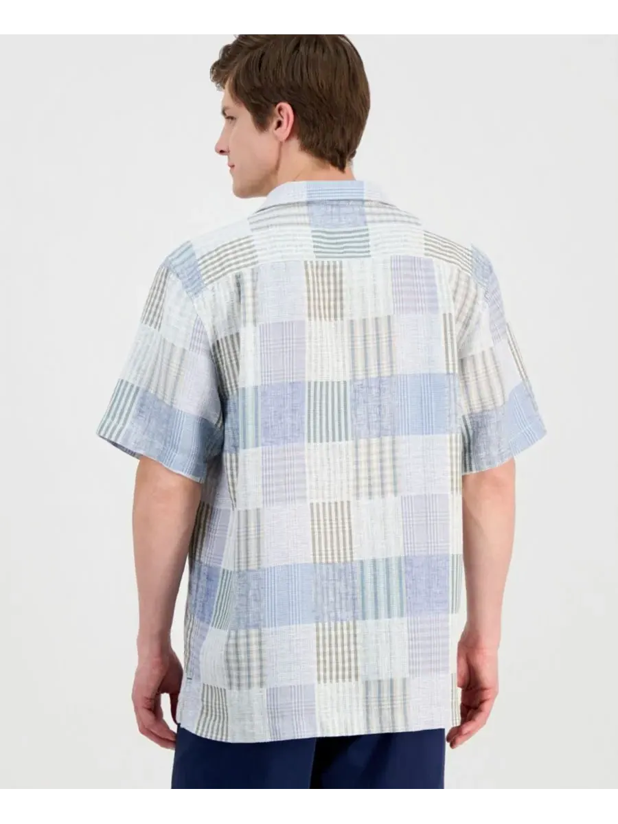 Мужская рубашка из льняной смеси Patchwork Sands Tommy Bahama — изображение 2 из 4, бежевый