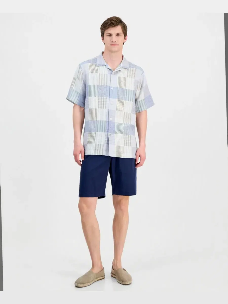Мужская рубашка из льняной смеси Patchwork Sands Tommy Bahama — изображение 3 из 4, бежевый
