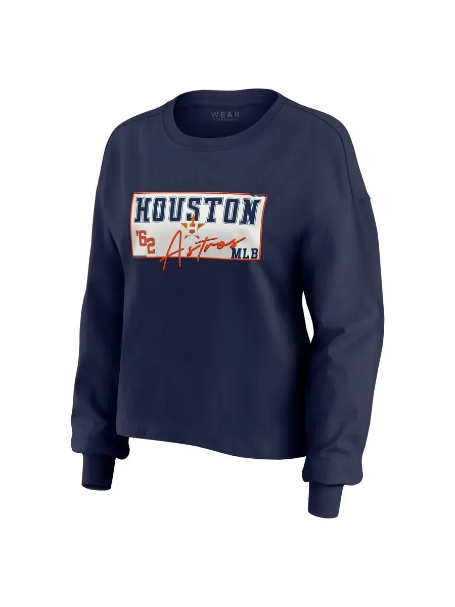 Комплект из лонгслива и шорт с принтом Houston Astros WEAR by Erin Andrews — изображение 2 из 5, темно-синий