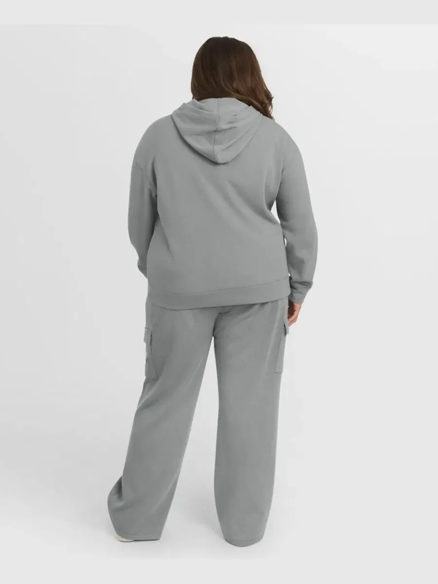 Комплект из худи и брюк для отдыха с длинным рукавом, с принтом WEAR by Erin Andrews — изображение 4 из 5, серый