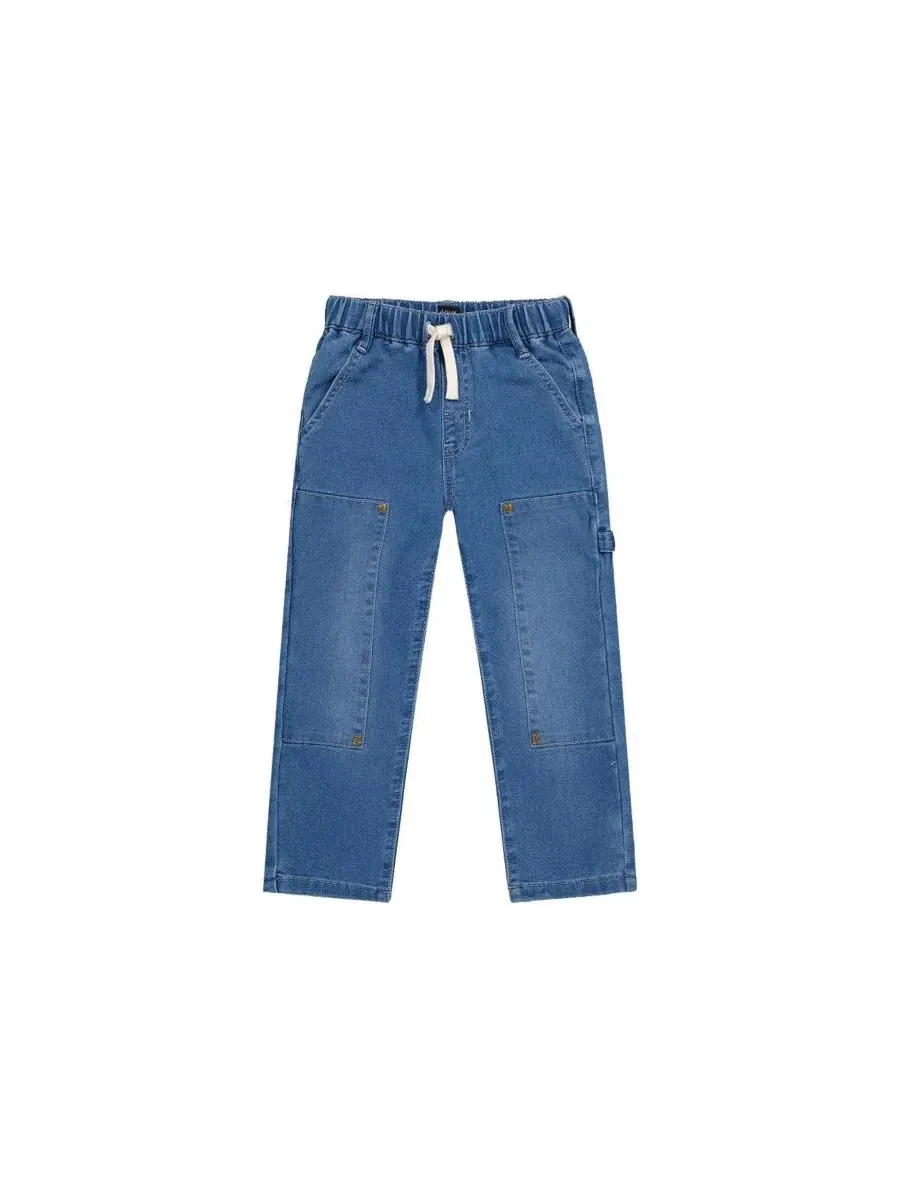 Штаны джинсовые из французского футера с карго-карманами, модель Boys Must-Haves Deux par Deux