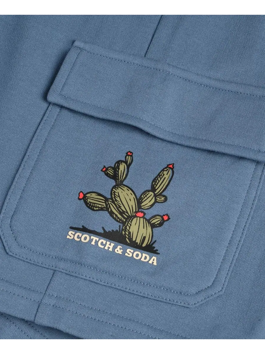 Комплект футболки и шорт с коротким рукавом и круглым вырезом SCOTCH & SODA — изображение 4 из 4, туманный