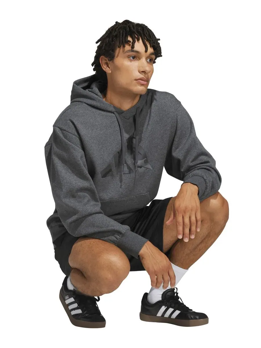 Худи с камуфляжным принтом Big Logo adidas — изображение 2 из 3, темный серый