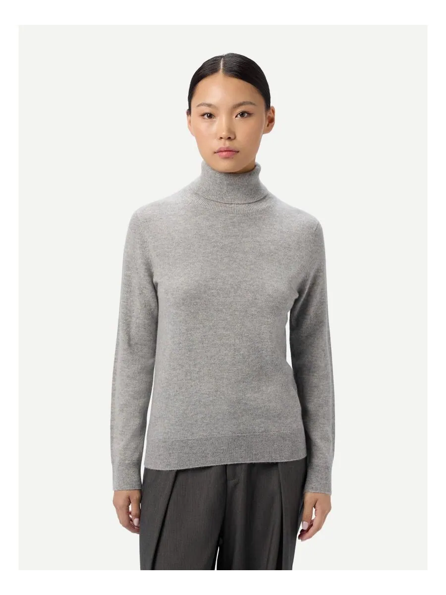 Женский классический кашемировый свитер с высоким воротником Gobi Cashmere