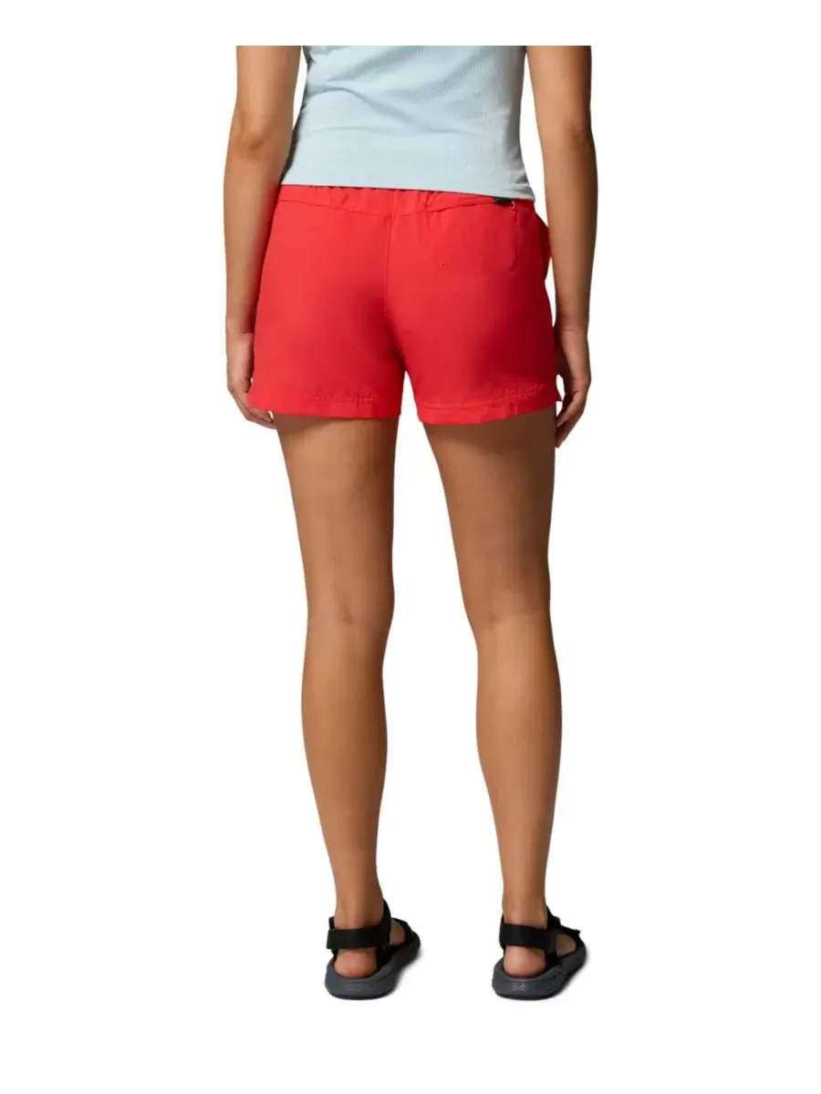 Шорты женские с эластичным поясом, из нейлона, модель Sandy River Lightweight Columbia — изображение 6 из 6, красный