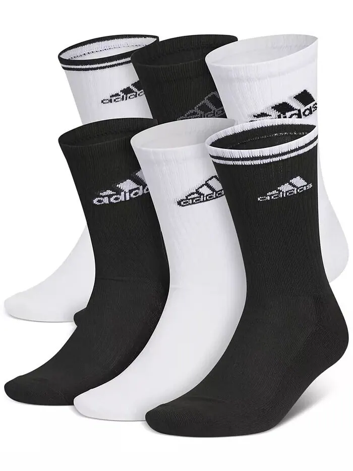 Мужской Микс 2.0 6-шт. Спортивные мягкие носки для экипажа adidas