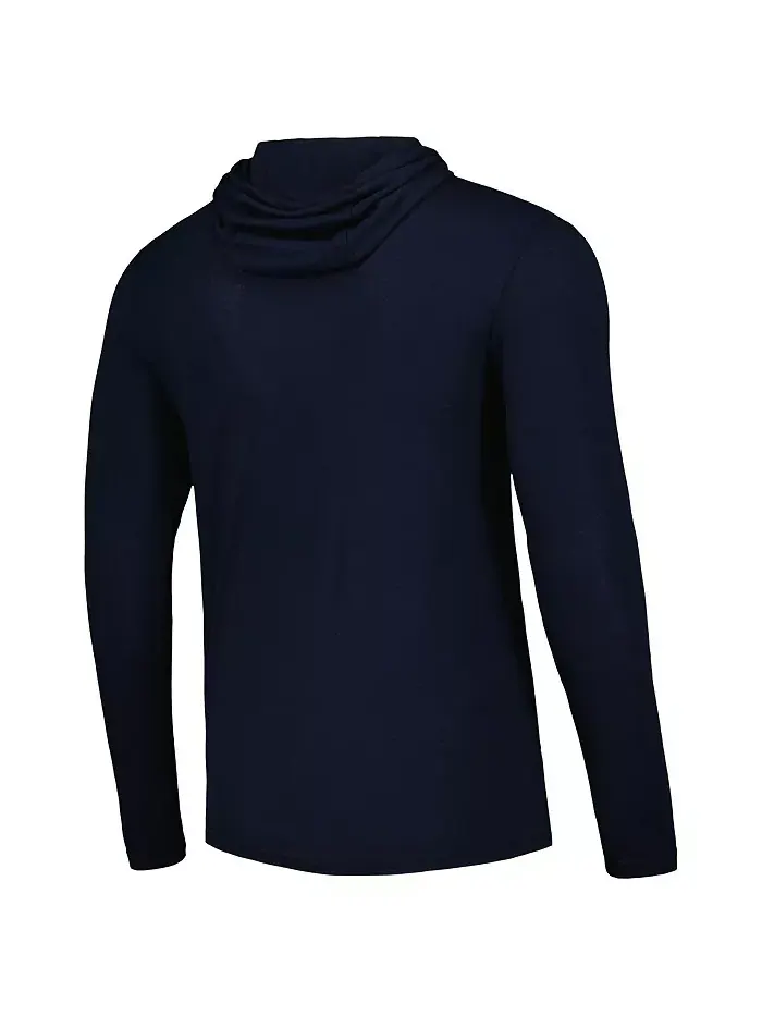 Мужская и женская худи с длинным рукавом Dallas Mavericks Rowan Tri-Blend в темно-синем цвете — изображение 3 из 3