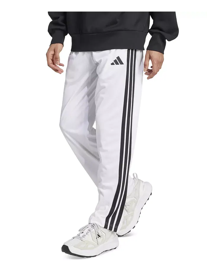 Мужские трикотажные спортивные брюки классического кроя с тремя полосками adidas — изображение 1 из 4, белый/черный