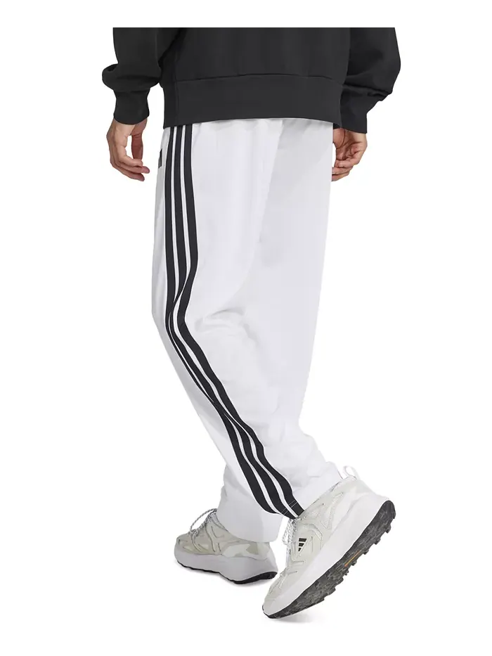 Мужские трикотажные спортивные брюки классического кроя с тремя полосками adidas — изображение 2 из 4, белый/черный
