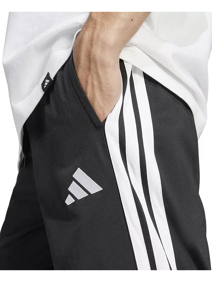 Мужские трикотажные спортивные брюки классического кроя с тремя полосками adidas — изображение 3 из 3, черный