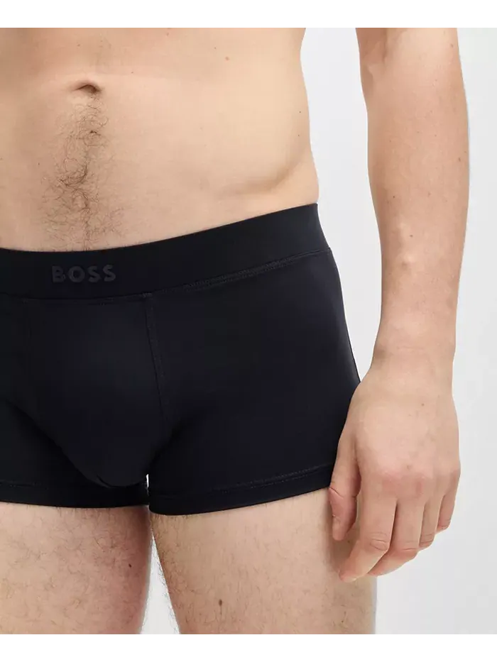 Мужские однотонные боксеры Regular Hugo Boss — изображение 6 из 8, черный