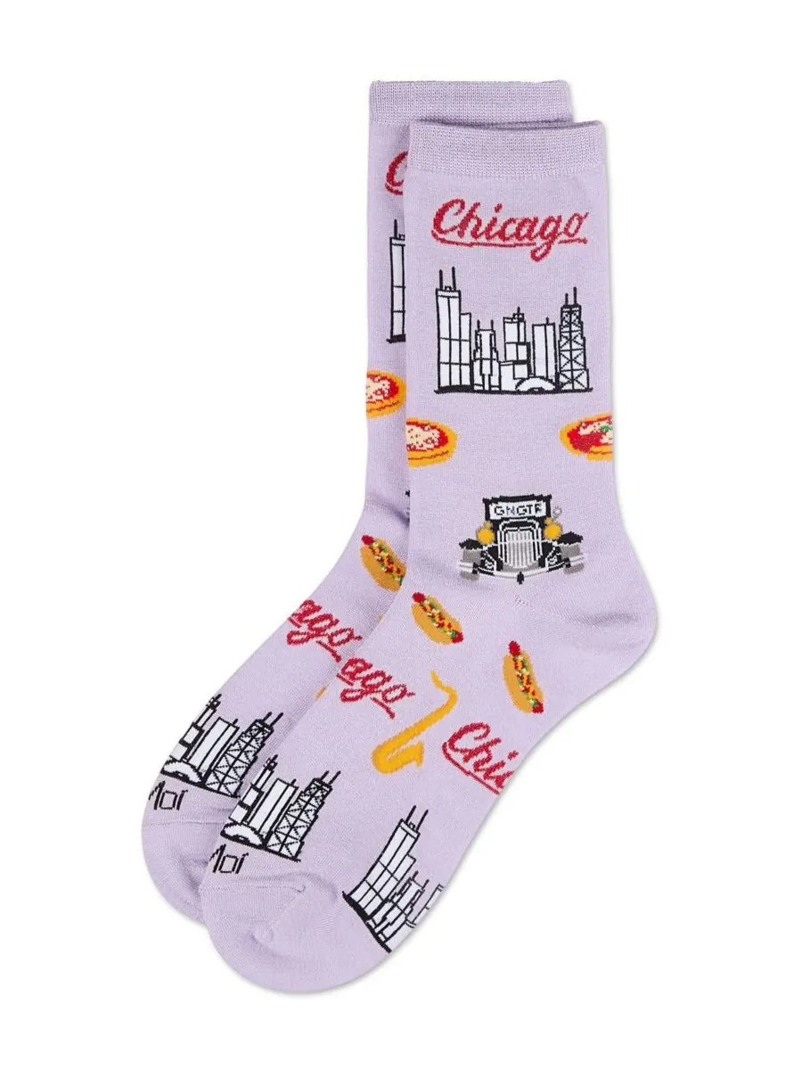 Женские носки Chicago Rayon From Crew Socks MeMoi — изображение 3 из 3, фиолетовый