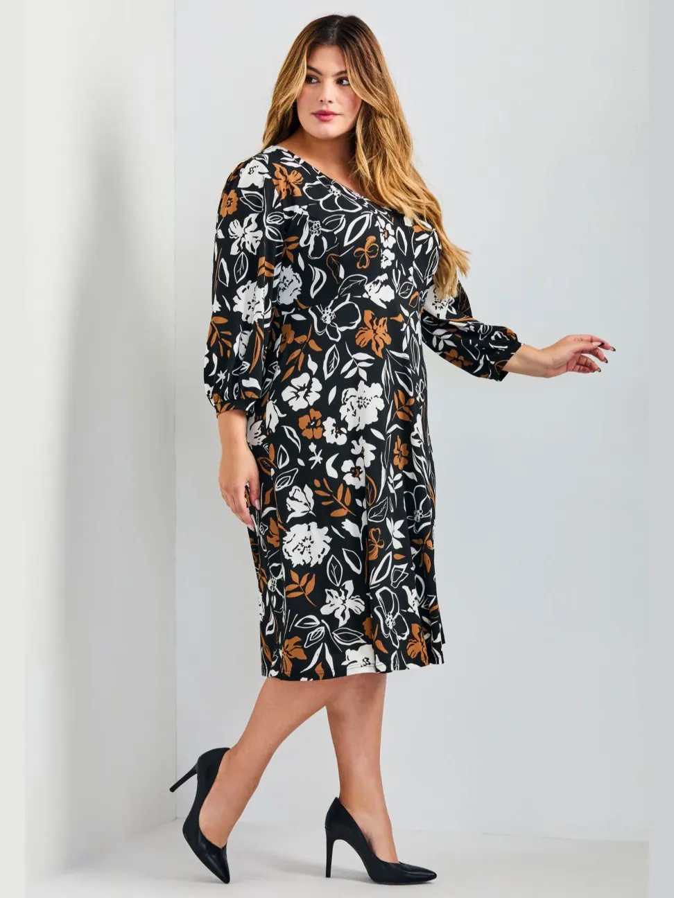 Женское платье Audrey Ity AVENUE, Neutral floral — изображение 2 из 3