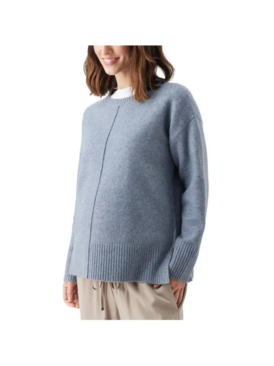 Вязаный комплект для кормления Maternity Eva Ripe Maternity — изображение 2 из 3, синий