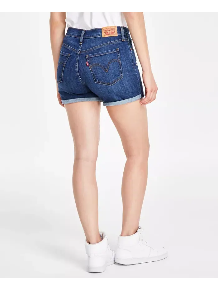 Женские шорты средней посадки и длины с эластичной тканью Levi's — изображение 2 из 4