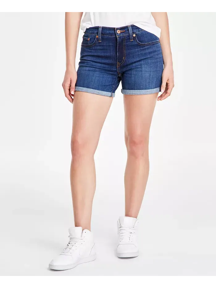 Женские шорты средней посадки и длины с эластичной тканью Levi's — изображение 3 из 4