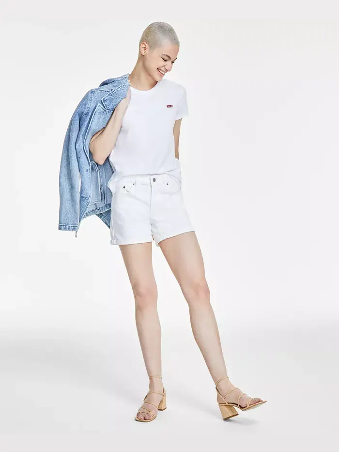 Женские шорты средней посадки и длины с эластичной тканью Levi's