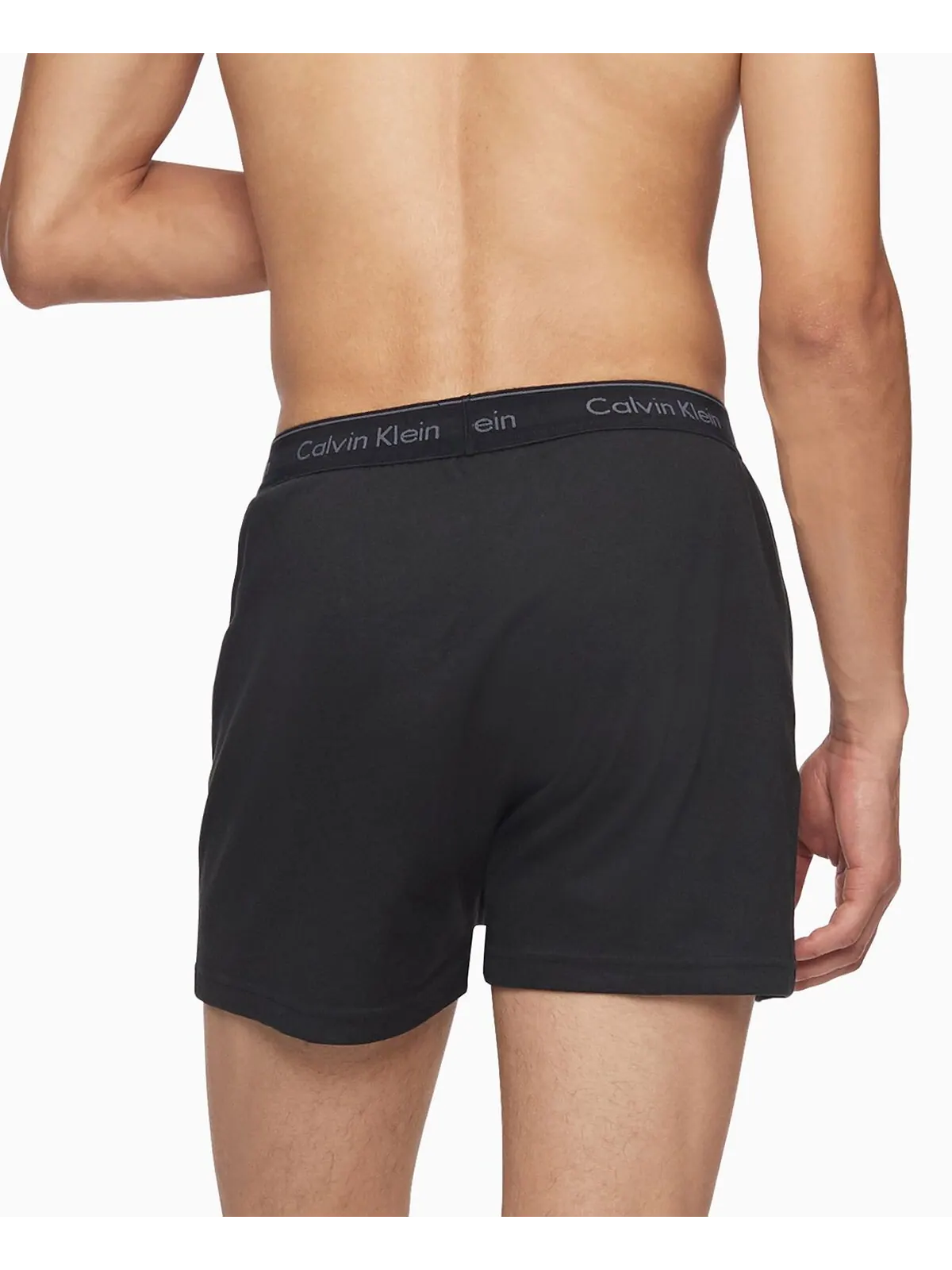 Комплект трусов Calvin Klein Cotton Classics Knit Boxers, 3 предмета — изображение 4 из 4, черный