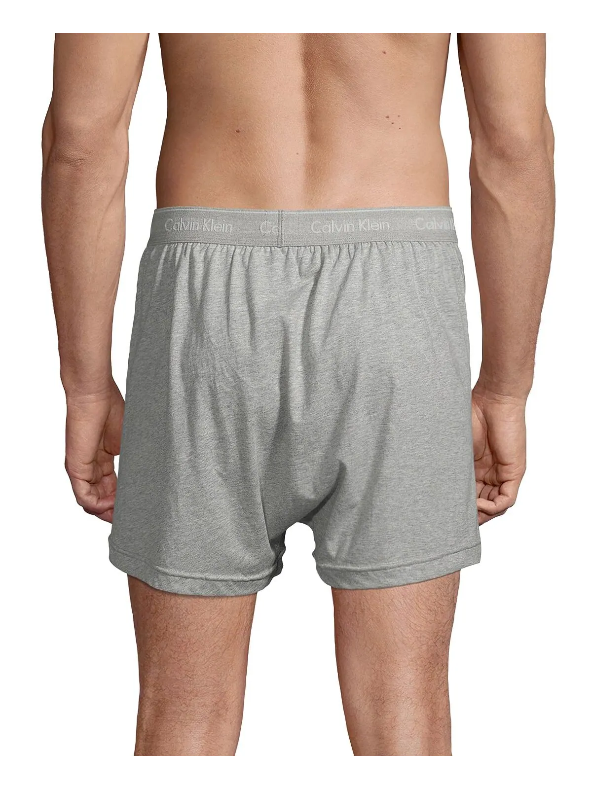 Комплект трусов Calvin Klein Cotton Classics Knit Boxers, 3 предмета — изображение 2 из 3, черный/белый/серый