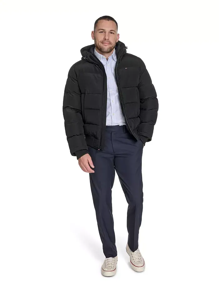 Мужская куртка с капюшоном Ribstop для снорклинга Tommy Hilfiger — изображение 7 из 7, черный