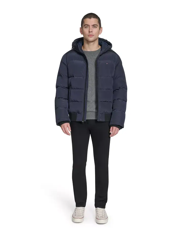 Мужская куртка с капюшоном Ribstop для снорклинга Tommy Hilfiger — изображение 7 из 7, синий