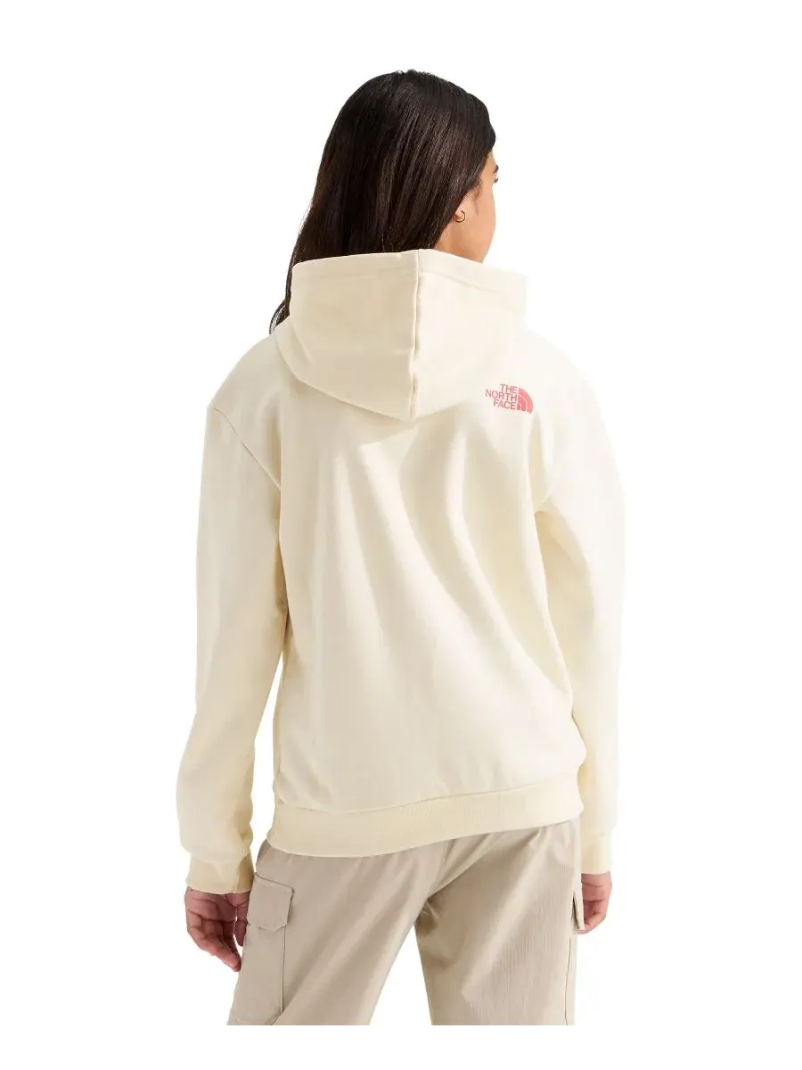 Худи с капюшоном свободного кроя с графичным принтом The North Face — изображение 3 из 3, белый