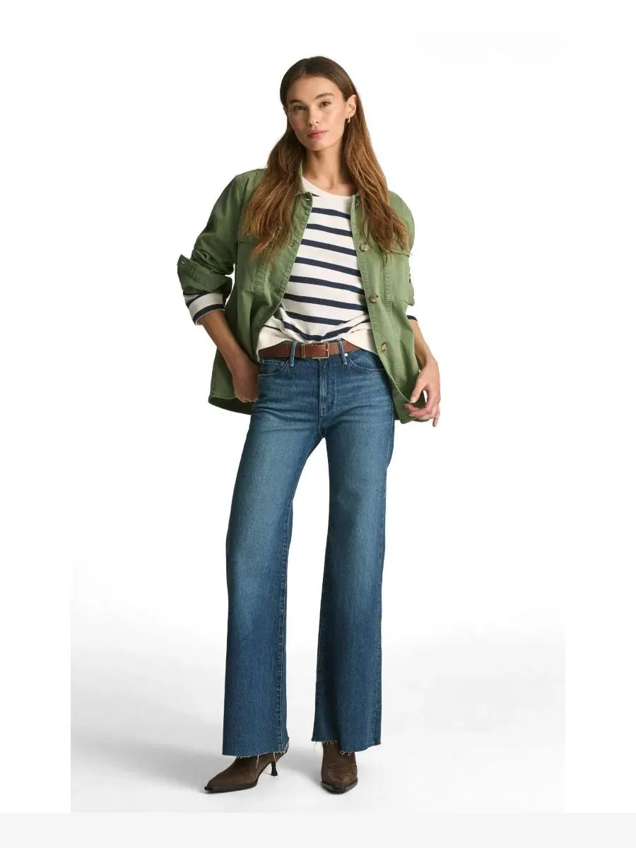 Джинсы женские, клеш, с необработанным краем, Grace Mavi Jeans