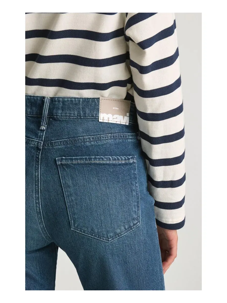 Джинсы женские, клеш, с необработанным краем, Grace Mavi Jeans — изображение 5 из 6