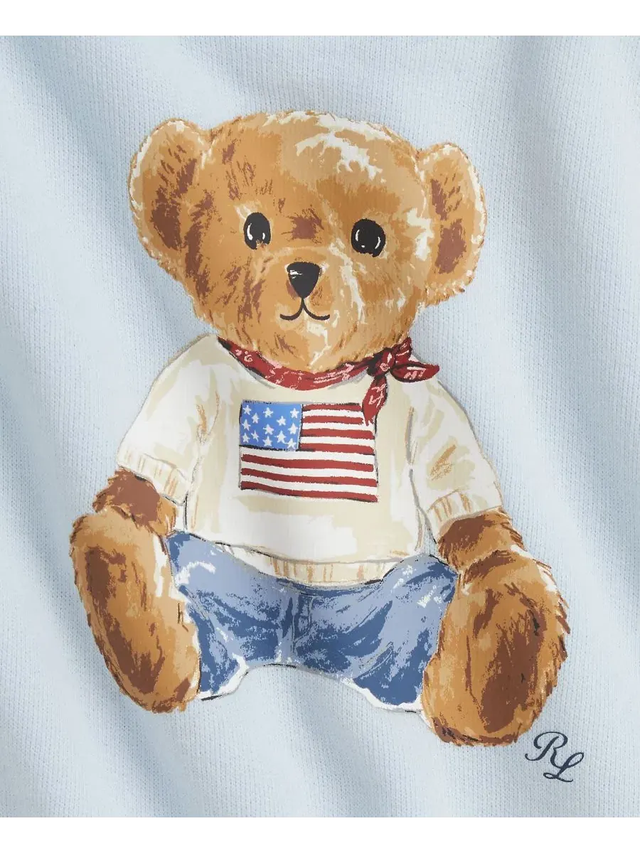 Комплект из свитшота и брюк с Polo Bear из флиса Polo Ralph Lauren — изображение 3 из 3, темно-синий