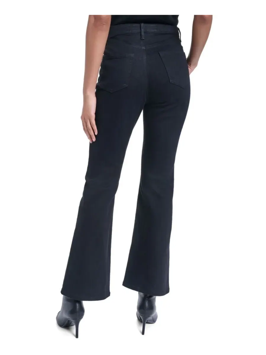 Джинсы клеш с декором Charm Detail Bootcut KARL LAGERFELD PARIS — изображение 4 из 8, черный