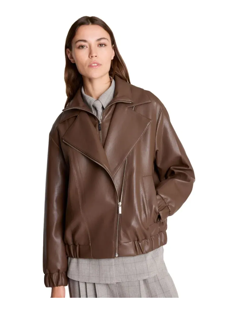 Куртка-косуха из экокожи с асимметричной молнией Kenneth Cole