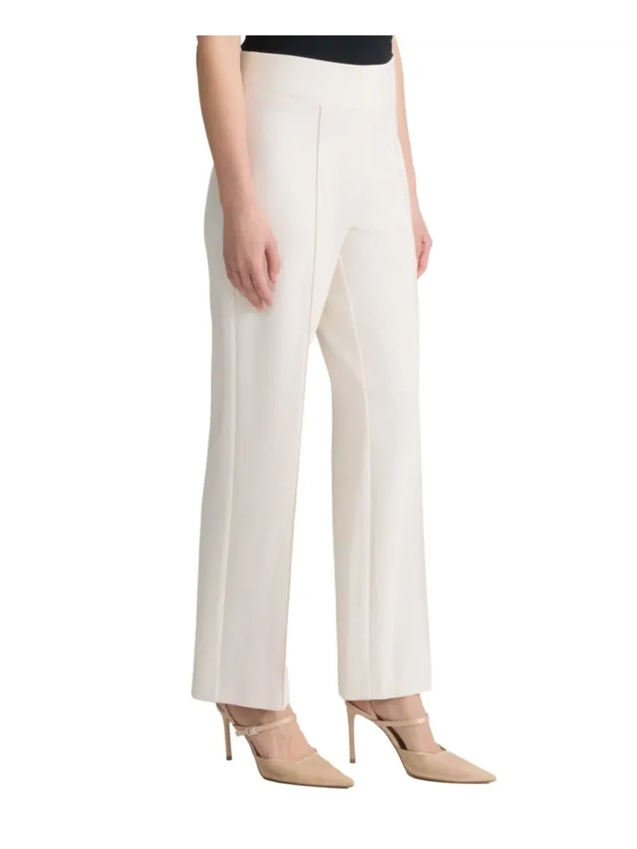 Брюки прямого кроя с защипами Petite Pintuck Pull-On Mid-Rise Jones New York — изображение 2 из 3, белый