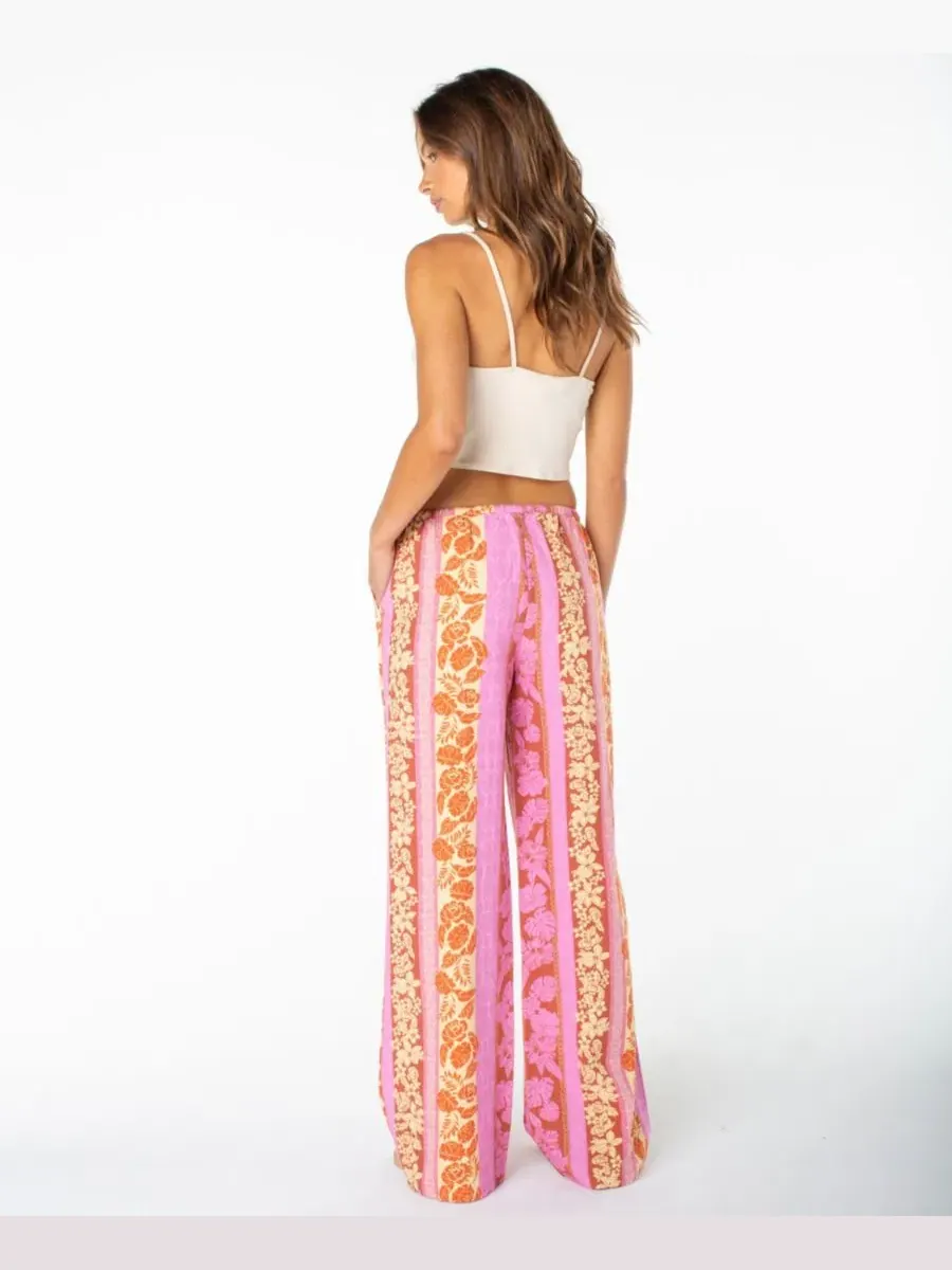 Штаны женские широкие Iyla Wide-Leg Roxy — изображение 5 из 6, розовый