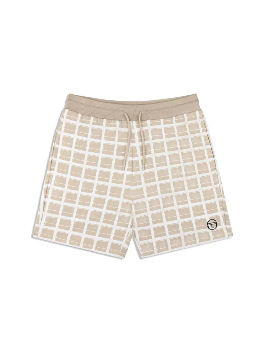 Шорты с узором в клетку Damarindo Check Sergio Tacchini — изображение 5 из 5, коричневый