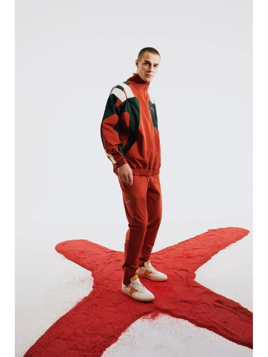 Мужская куртка-бомбер оверсайз Boomerang Track Jacket PCFG — изображение 2 из 8, красный