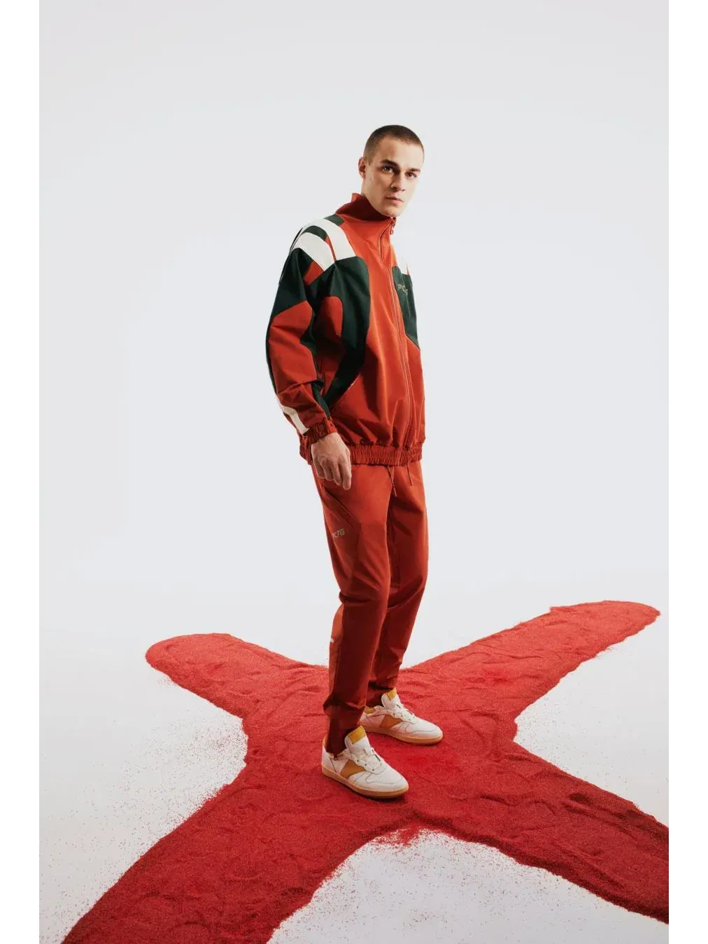 Мужская куртка-бомбер оверсайз Boomerang Track Jacket PCFG — изображение 3 из 8, красный