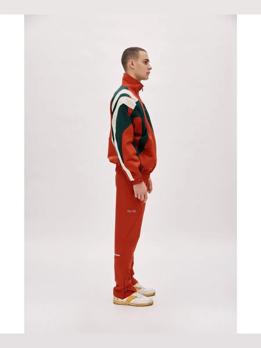 Мужская куртка-бомбер оверсайз Boomerang Track Jacket PCFG — изображение 4 из 8, красный