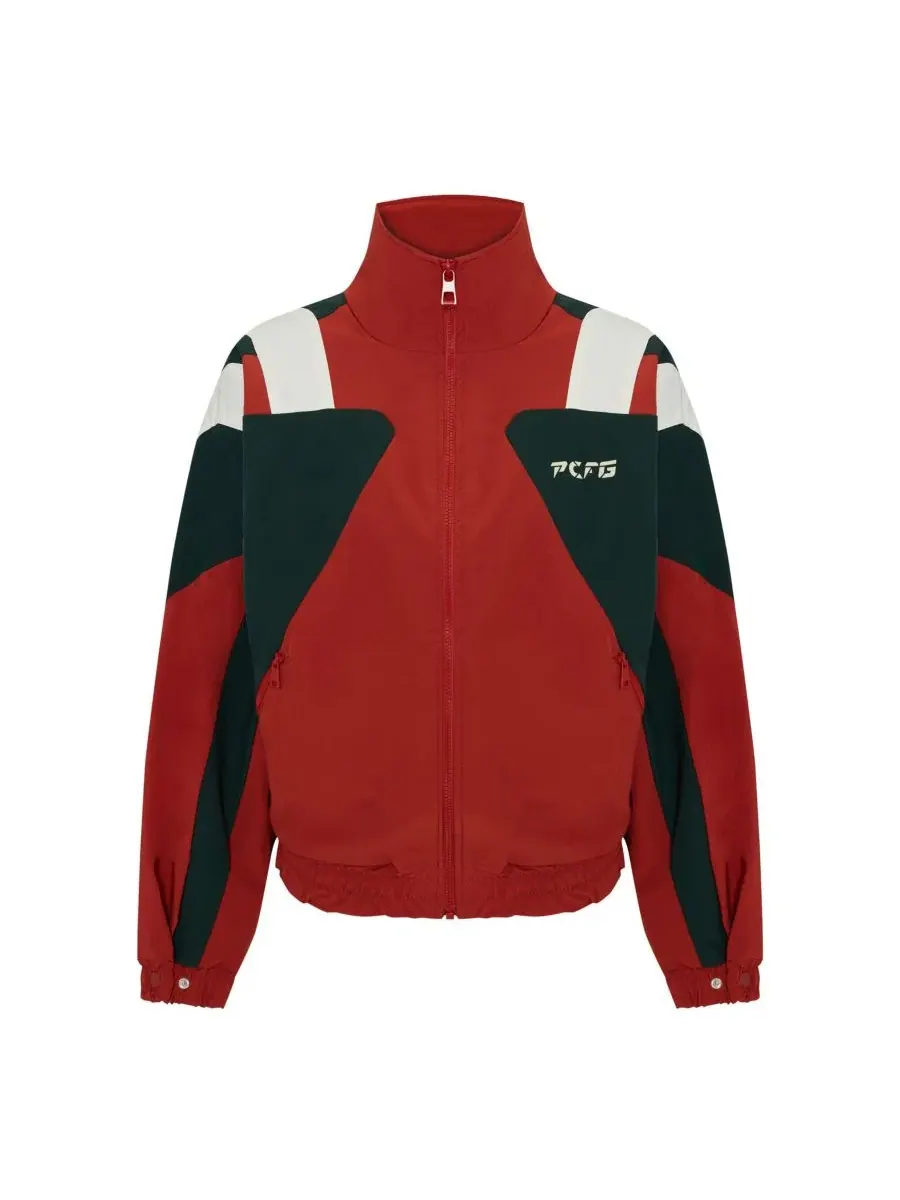 Мужская куртка-бомбер оверсайз Boomerang Track Jacket PCFG — изображение 6 из 8, красный