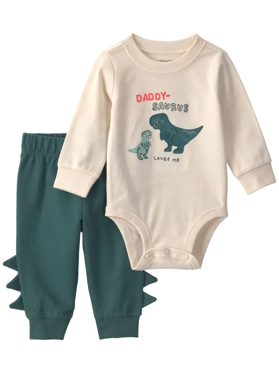 Комплект боди и штанов с принтом Daddy-Saurus Loves Me Carter's