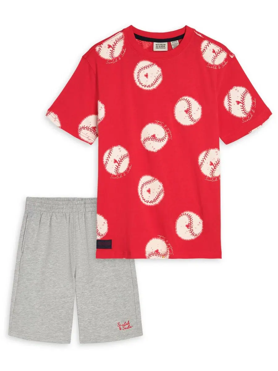 Комплект из футболки с коротким рукавом и шорт, 2 предмета SCOTCH & SODA
