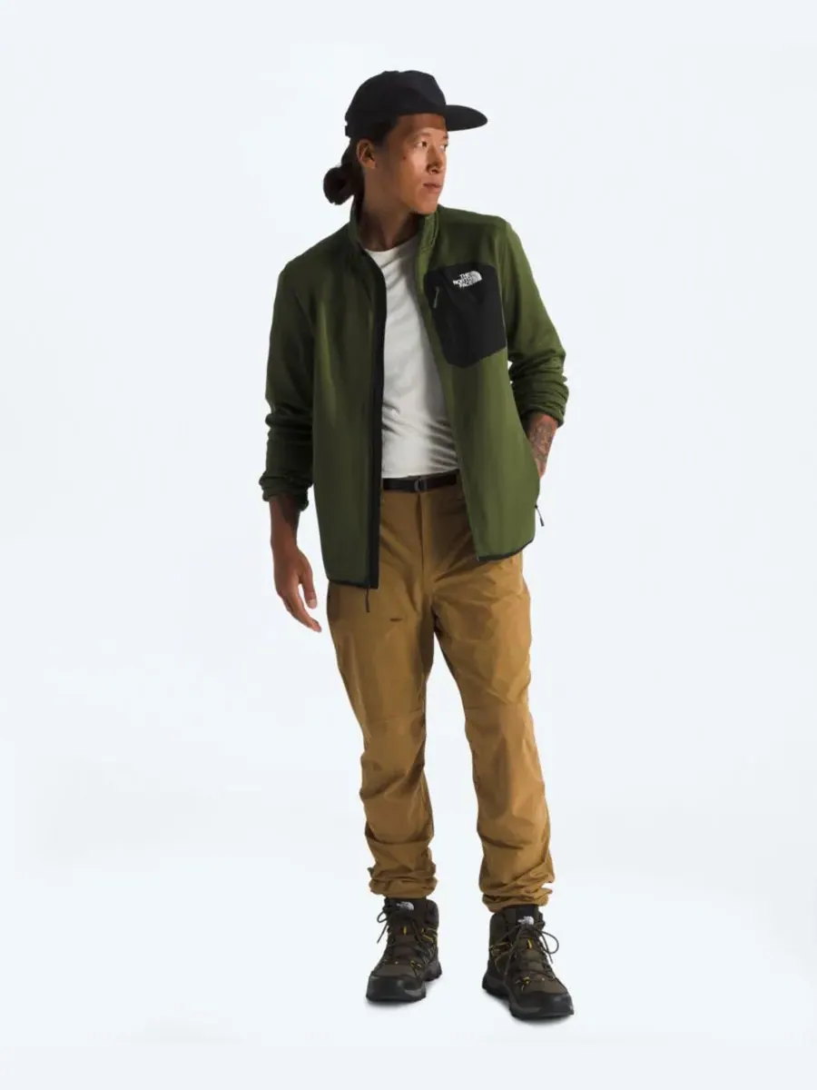 Мужская куртка Crest Regular-Fit на молнии The North Face — изображение 2 из 5, зеленый/черный