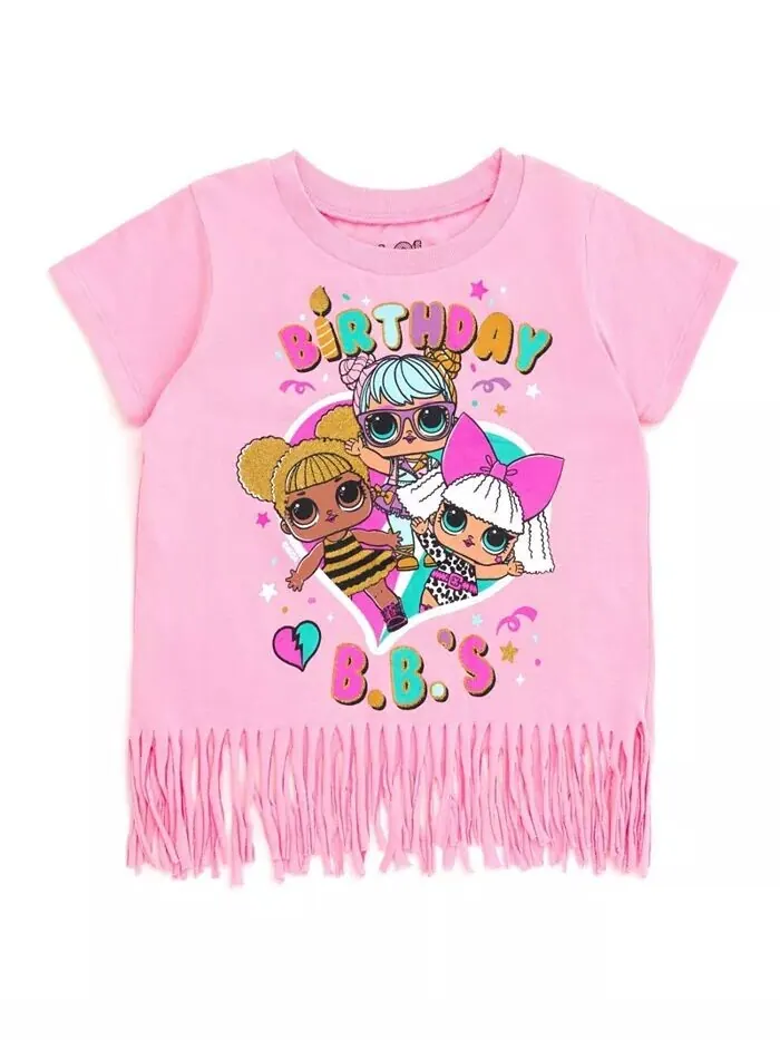 Футболка для девочек Diva Bon Bon Queen Bee Neon QT на день рождения L.O.L. Surprise! — розовый