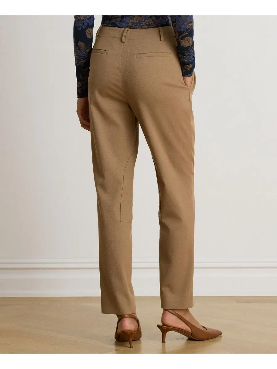 Брюки-джодпуры с высокой посадкой, с защипами, модель Women's High-Rise Pleated Bi-Stretch Twill — изображение 4 из 4
