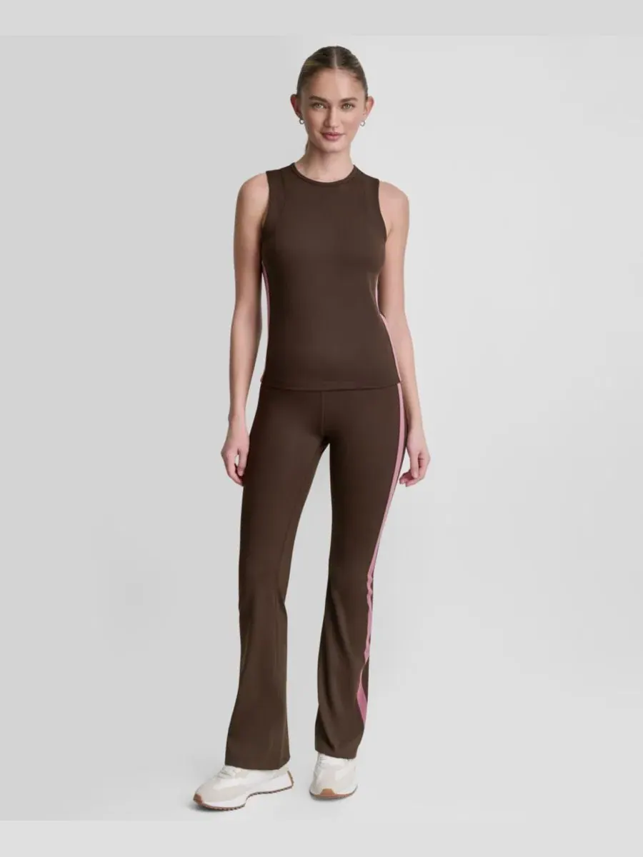 Топ без рукавов с боковыми полосами DKNY Sport — изображение 2 из 5, розовый