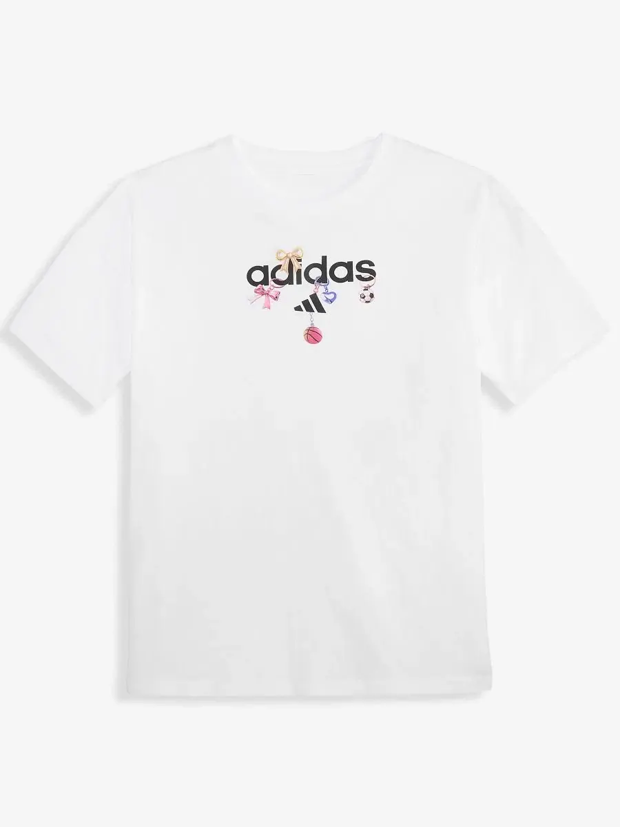 Футболка с коротким рукавом с принтом Yay Sports adidas — изображение 2 из 4, белый