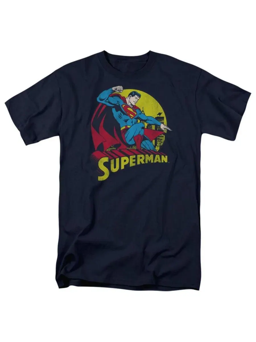 Футболка с принтом DC Big Superman — черный