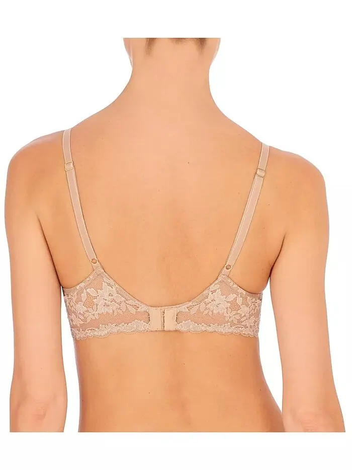 Женский бюстгальтер-футболка Feathers Luxe Plunge Natori — изображение 3 из 4, кофе
